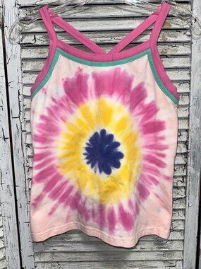 NWT Girls Pink Tie Die Matilda Jane Razorback Tank Top Size 12